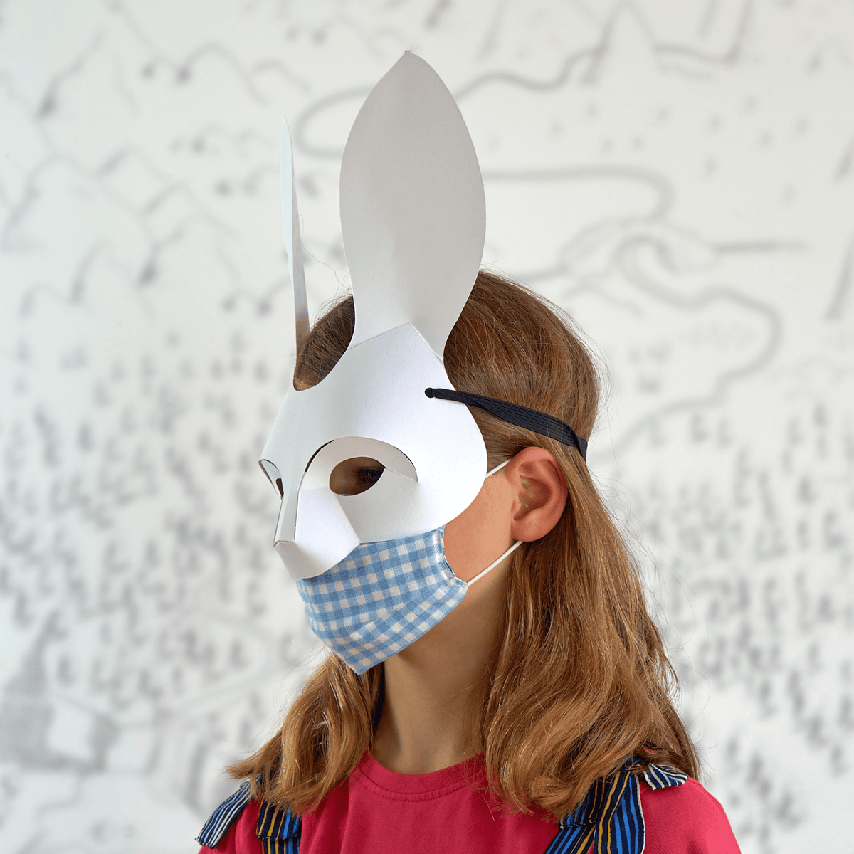 Rabbit Mask Template | Easy DIY Paper Mask | World Book Day | Instant Download - Wintercroft-Mask