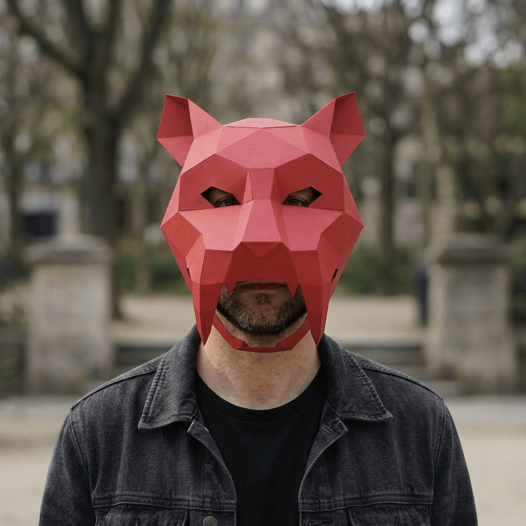 Wintercroft_Sabre-Tooth Tiger | Low Poly DIY Mask Template | PDF Download_2