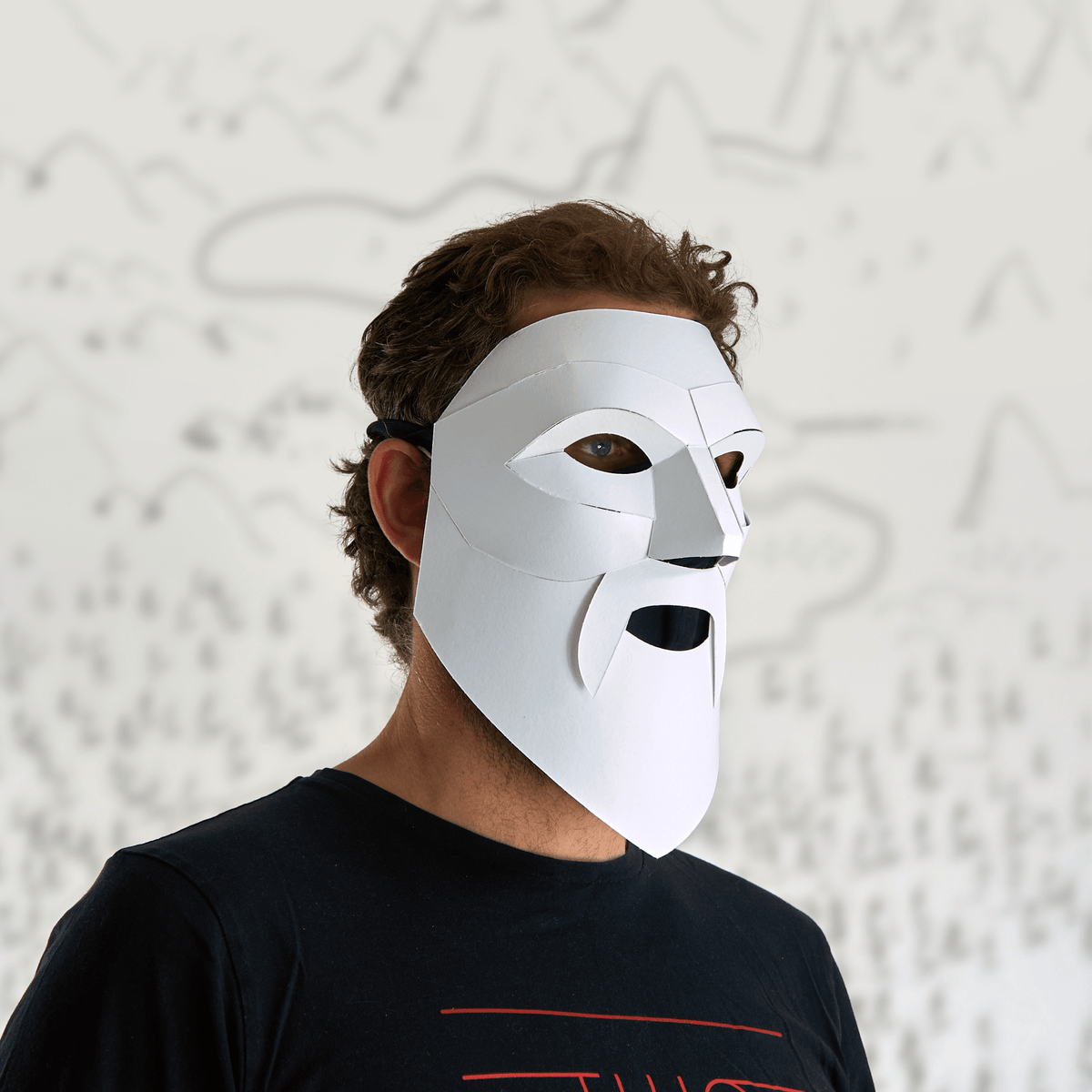 Wizard Mask Template | DIY Paper Mask | Theatre & Costume | Instant Download - Wintercroft-Mask