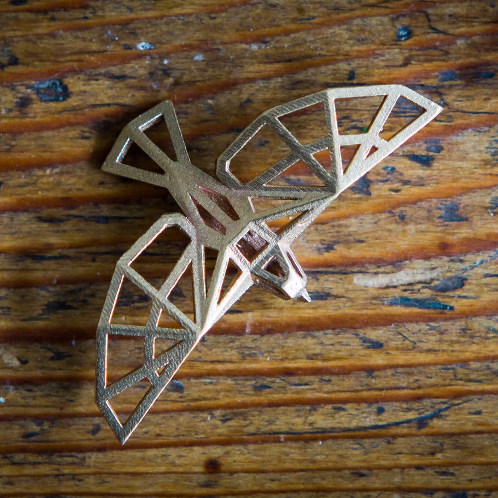 Bird Pendant - Bronze - Wintercroft
 - 2