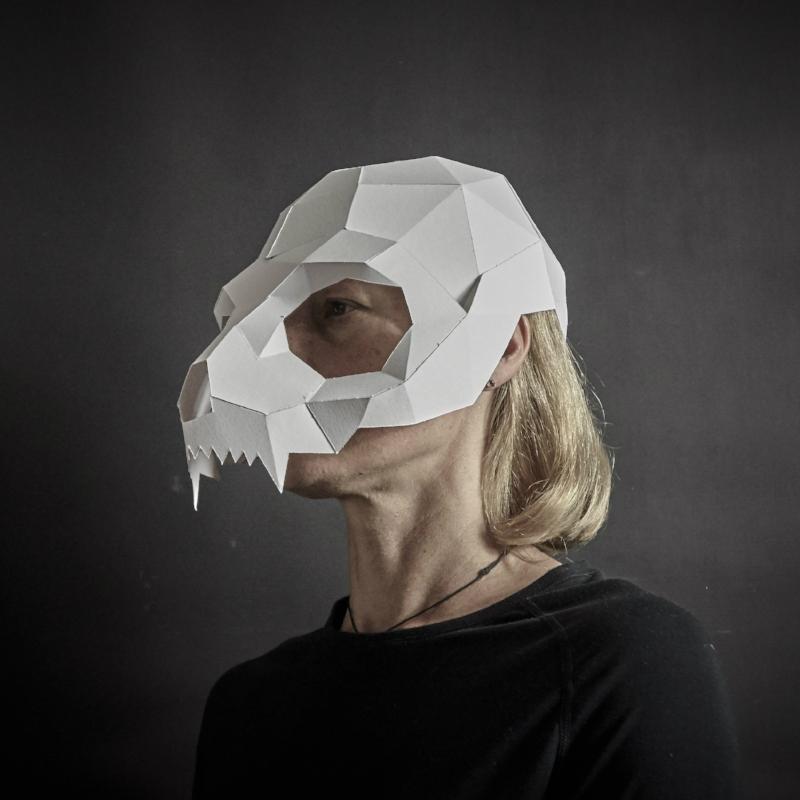 Animal Skull Mask Set | DIY Papercraft Template | PDF Download - Wintercroft-Mask