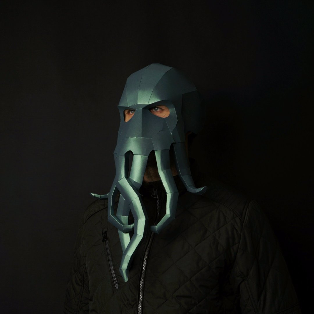 Cthulhu | Cosplay Papercraft Mask Templates | PDF Download - Wintercroft-Mask