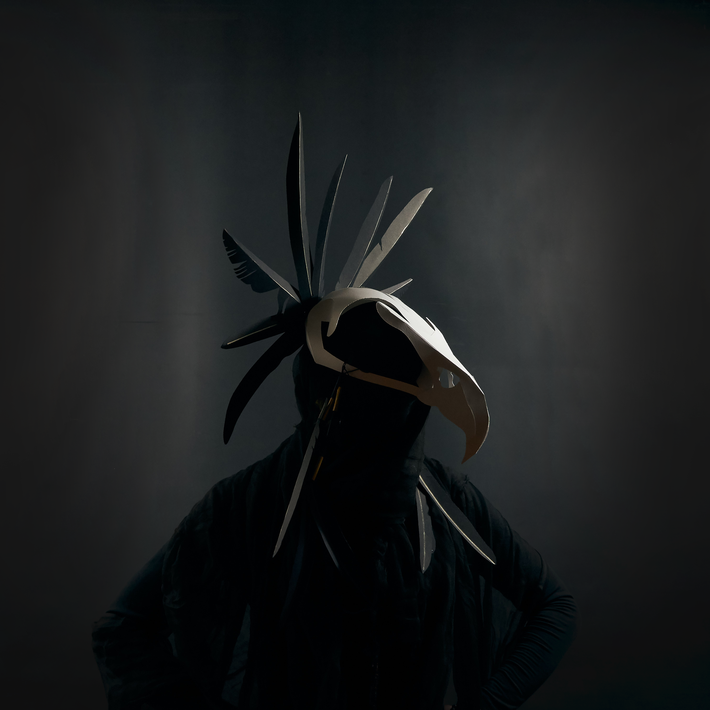 Herakon Eagle Skull | Wearable Papercraft Headdress | PDF