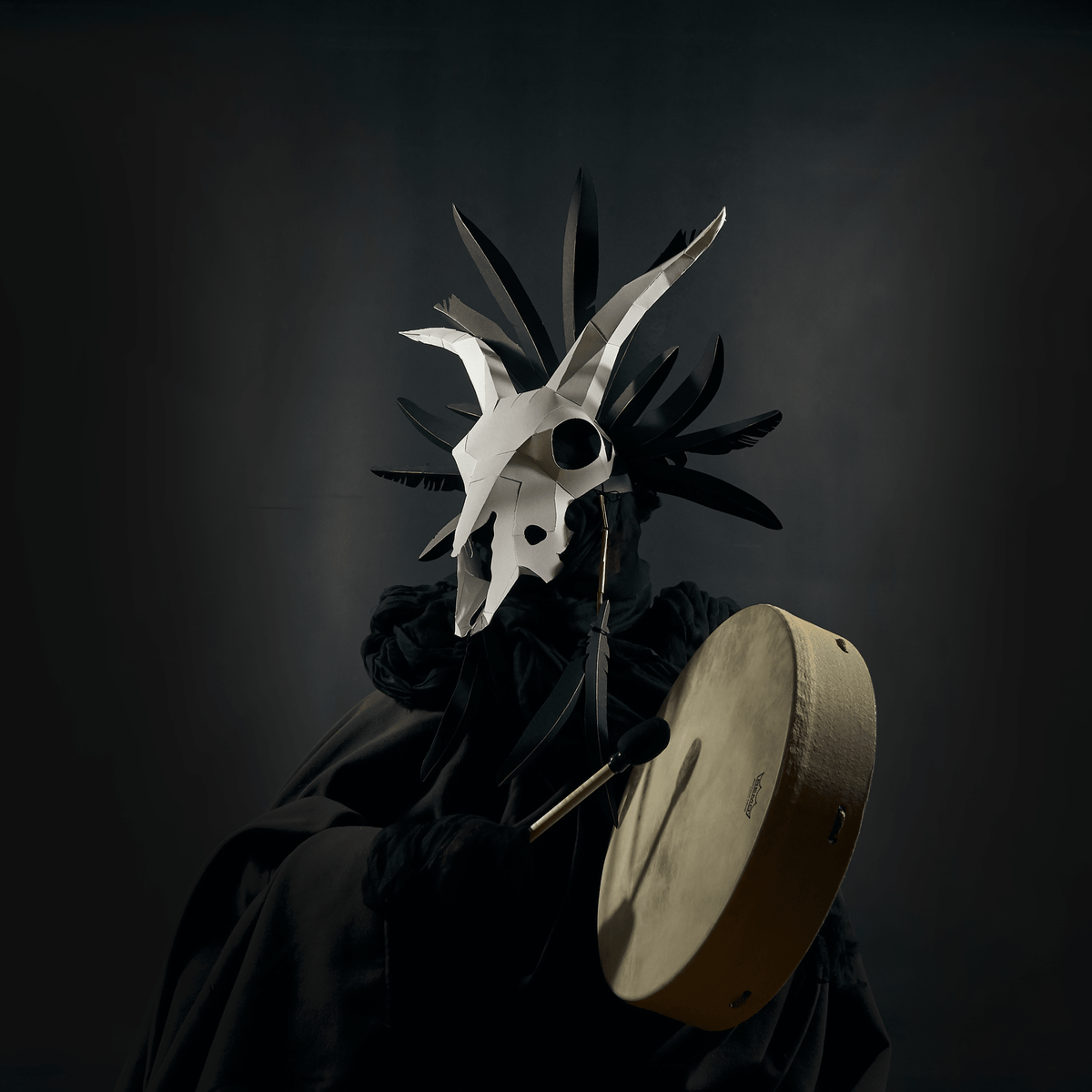 Kapros Goat Skull | Printable DIY Headdress | PDF Download - Wintercroft - Mask