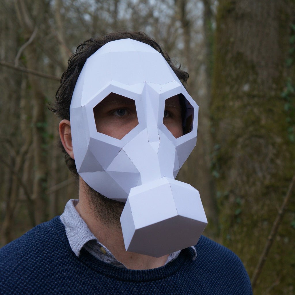Gas Mask | Low Poly Geometric DIY Papercraft Template | PDF Download - Wintercroft-Mask