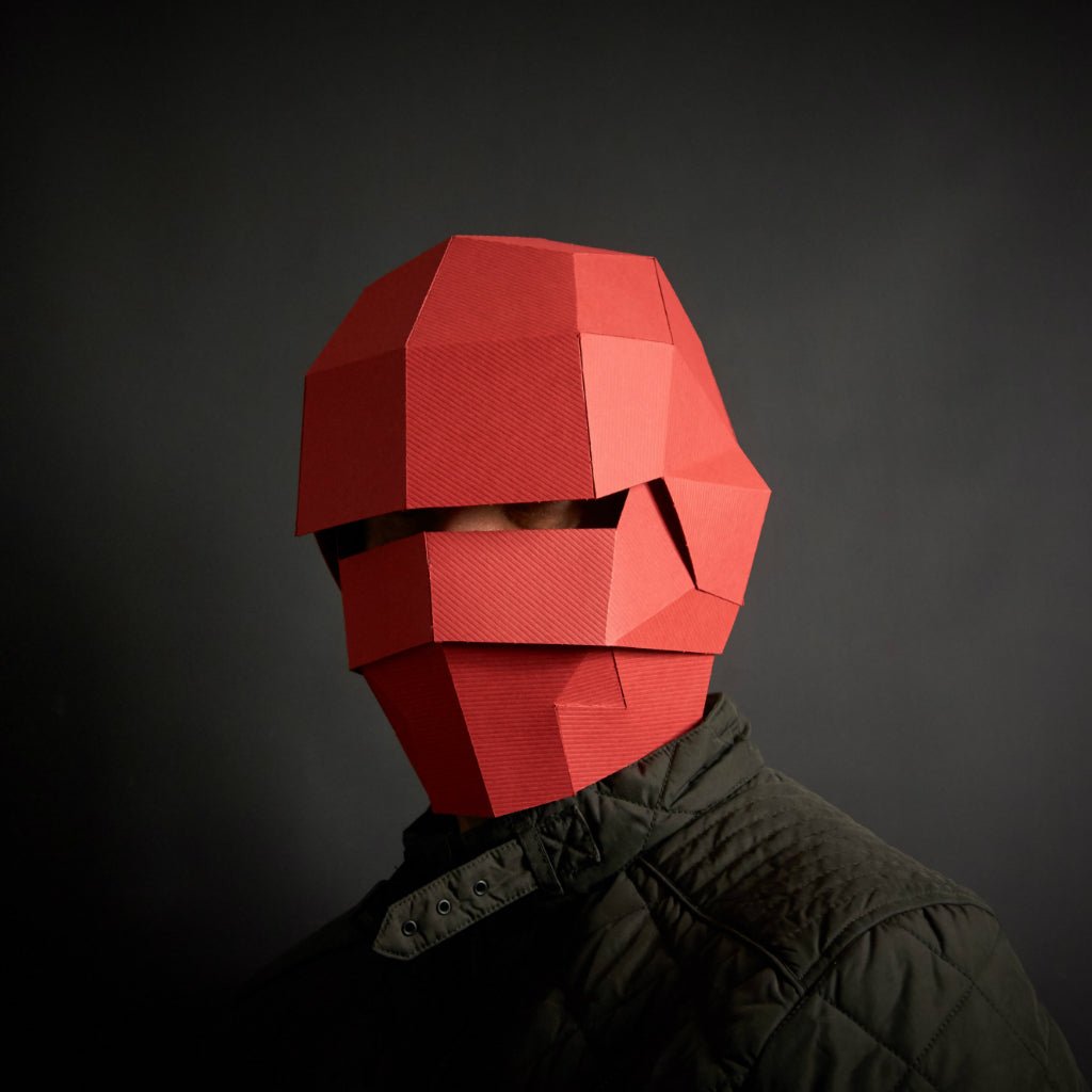 Ninja Shinobi Mask | Low Poly Papercraft Cosplay | Instant Download - Wintercroft-Mask