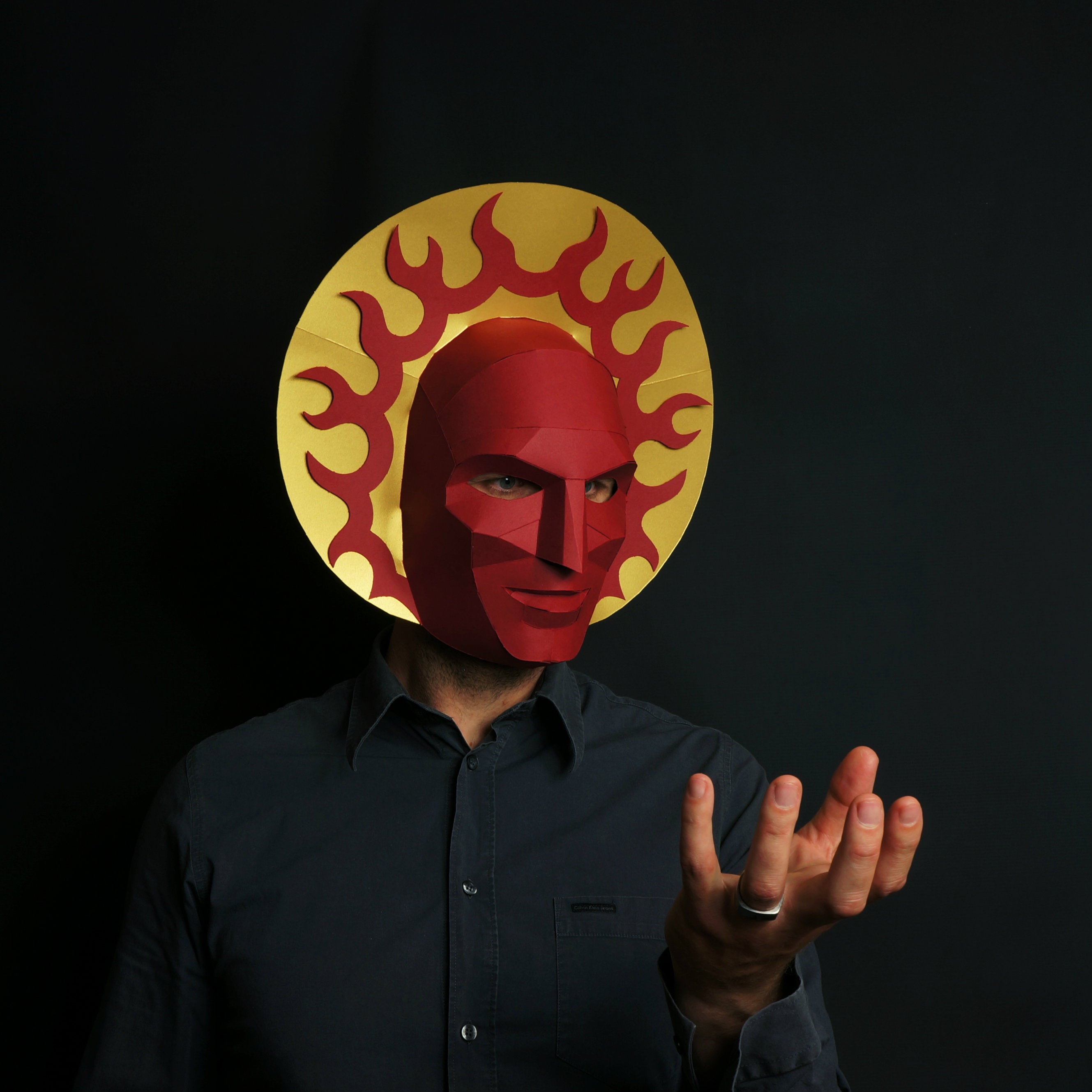 War Horseman | Printable Papercraft Mask | PDF Download