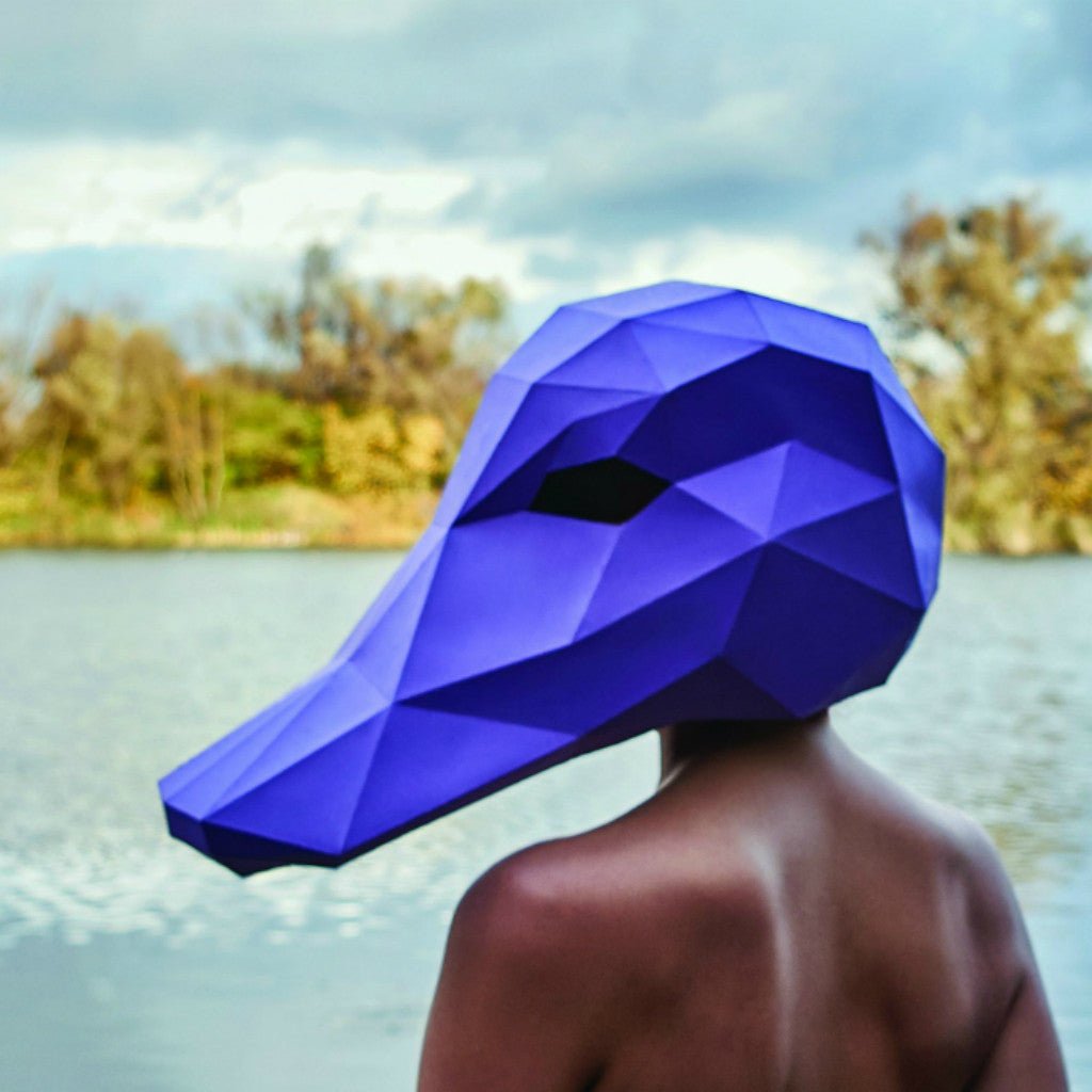 Duck Mask | Low Poly Geometric DIY Mask Template | PDF Download - Wintercroft-Mask