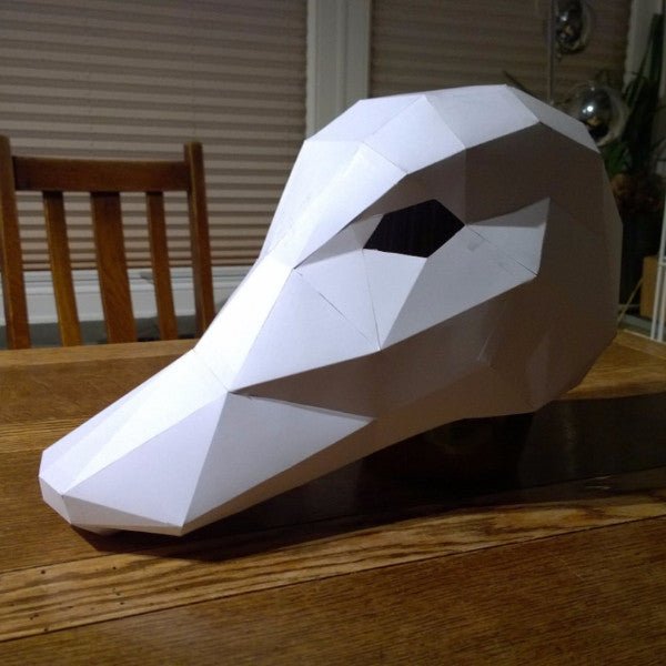 Duck Mask | Low Poly Geometric DIY Mask Template | PDF Download - Wintercroft-Mask