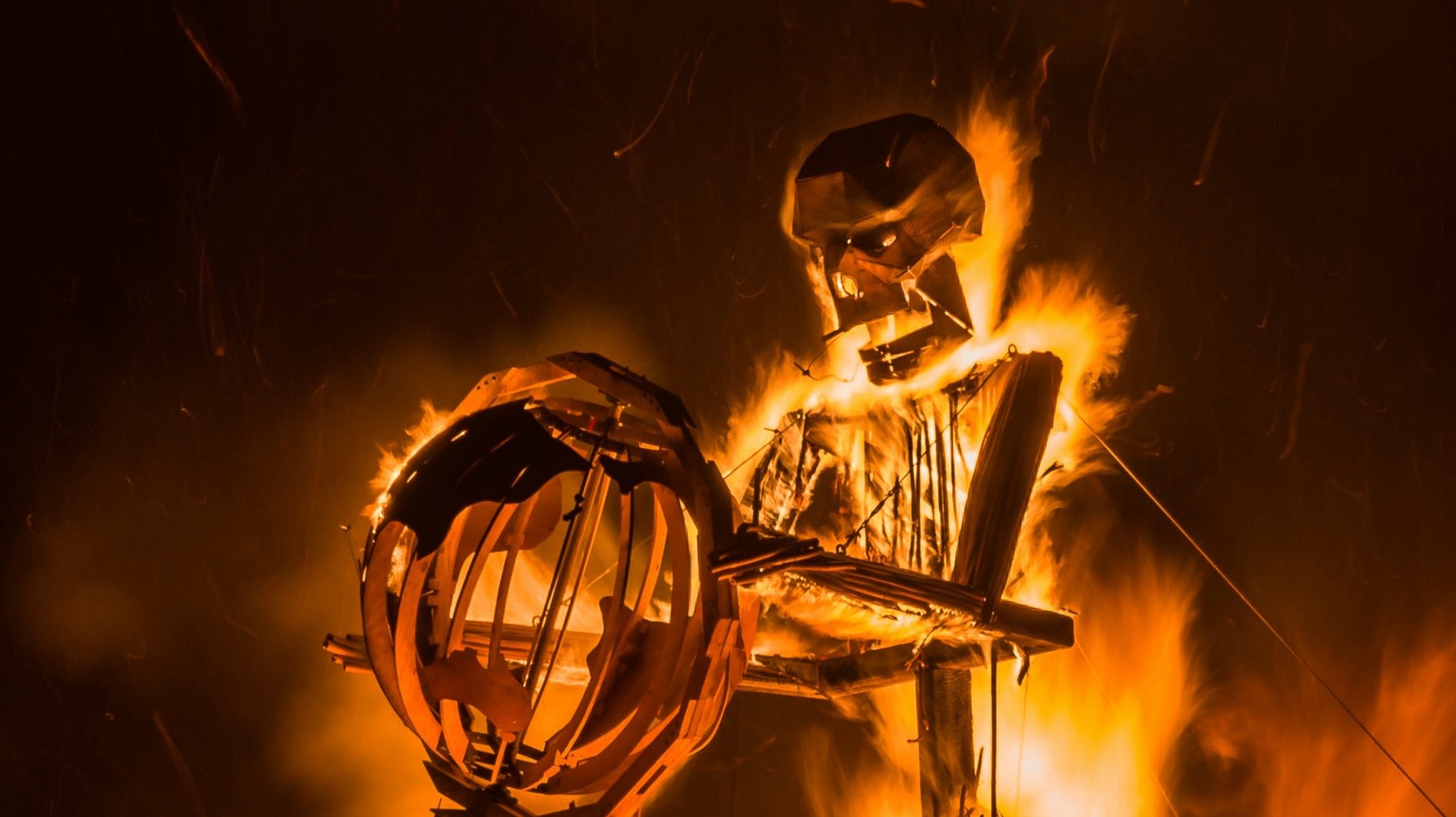 FlameWriter - Glenn Todd's Burning Skull - Wintercroft
