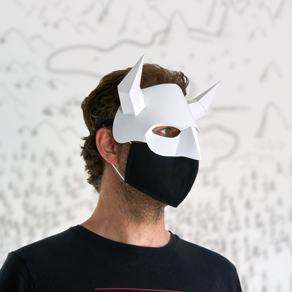 Giant Mask Template | Ogre, Oni &amp; Demon | DIY Paper Mask | Instant Download