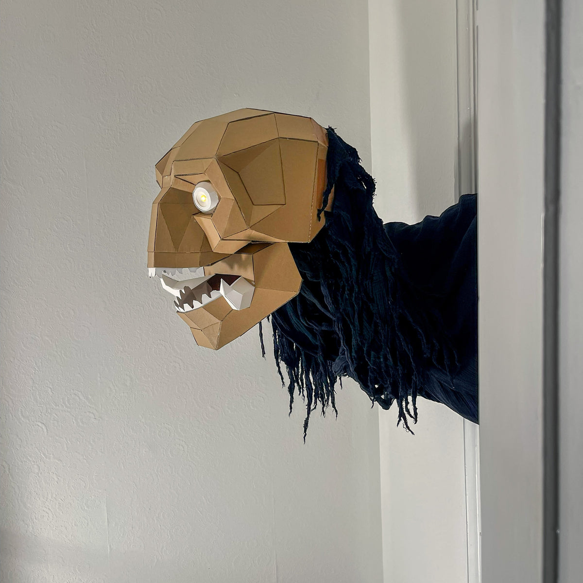 Moving Doorway Monster Puppet Template | The Wrong Door Guest | DIY Halloween Papercraft | Instant Download