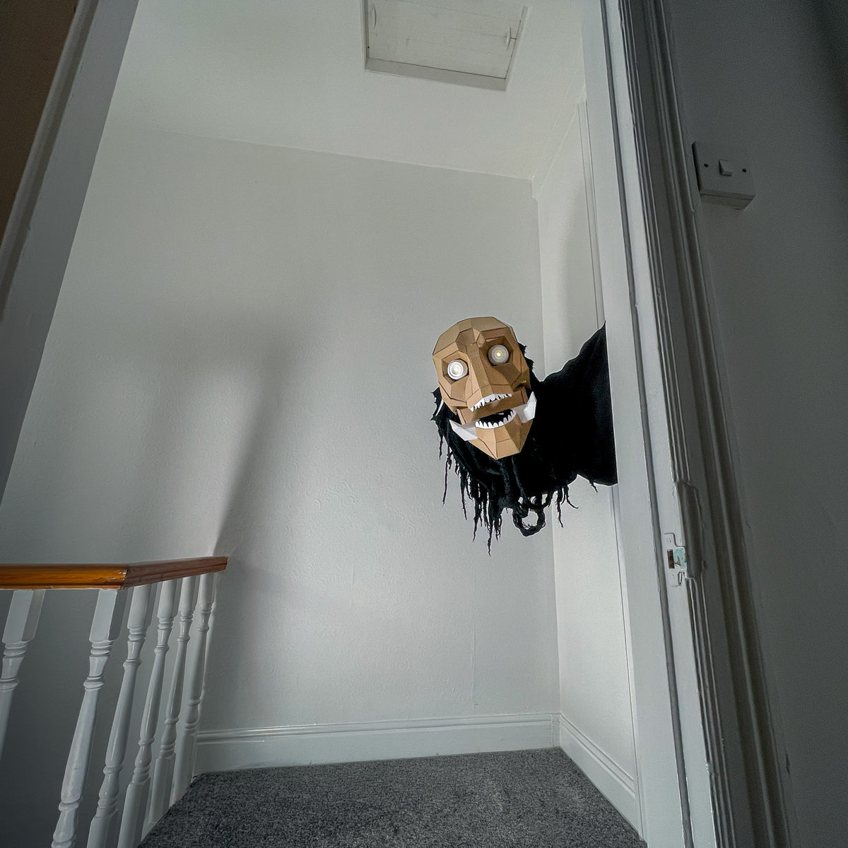 Moving Doorway Monster Puppet Template | The Wrong Door Guest | DIY Halloween Papercraft | Instant Download