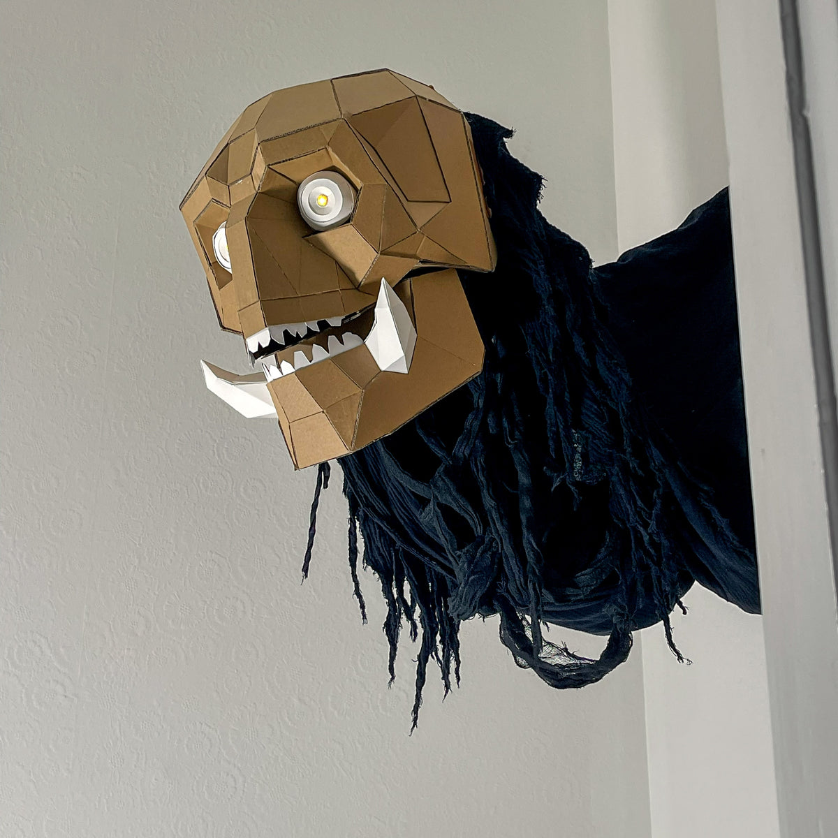 Moving Doorway Monster Puppet Template | The Wrong Door Guest | DIY Halloween Papercraft | Instant Download