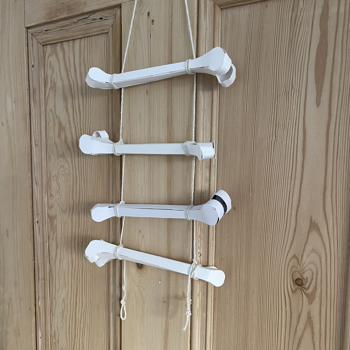 Hanging Bone Charms Template | DIY Halloween Papercraft Decorations | Instant Download