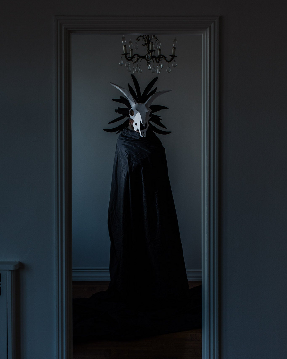 Horned Skull Mask | Geometric Cardboard Paper Mask | PDF Download ...