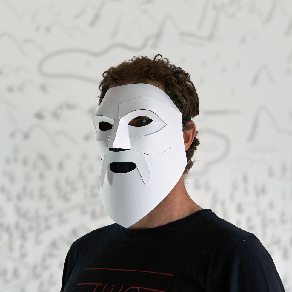 Wizard Mask Template | DIY Paper Mask | Theatre &amp; Costume | Instant Download
