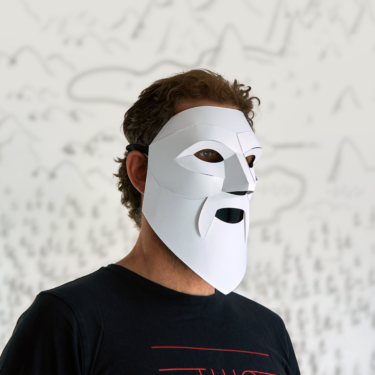 Wizard Mask Template | DIY Paper Mask | Theatre &amp; Costume | Instant Download