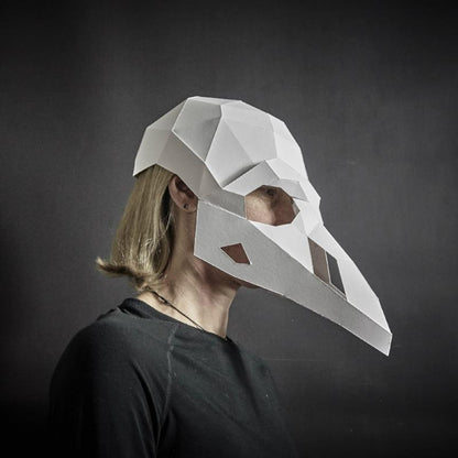 Bird Skull | Printable Papercraft Mask | PDF Download