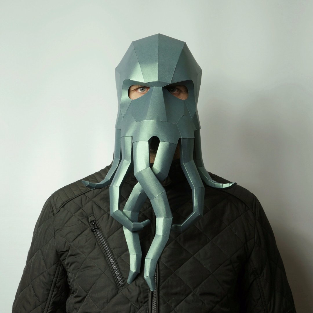 Cthulhu | Cosplay Papercraft Mask Templates | PDF Download - Wintercroft-Mask