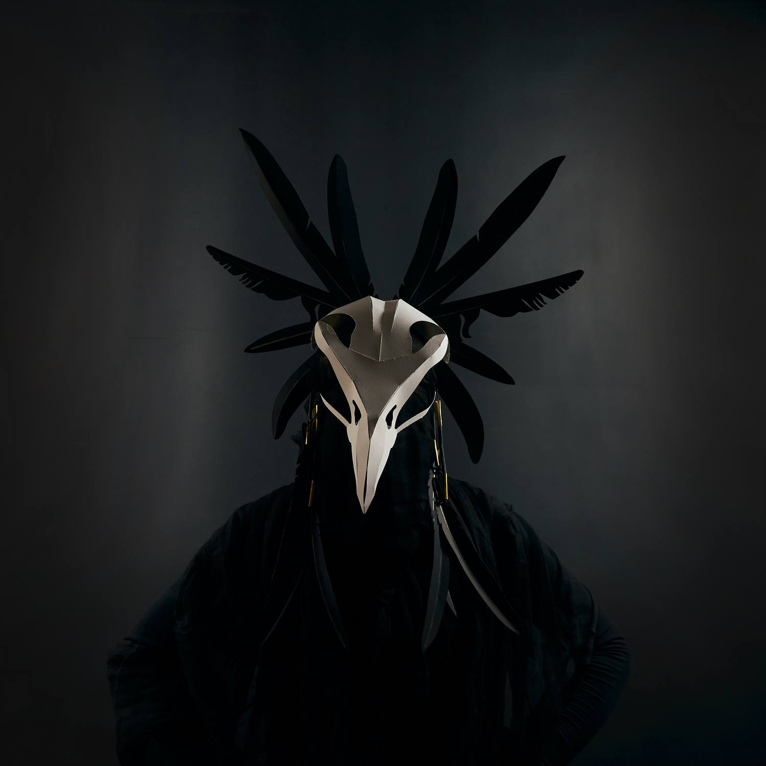 Herakon Eagle Skull | Wearable Papercraft Headdress | PDF