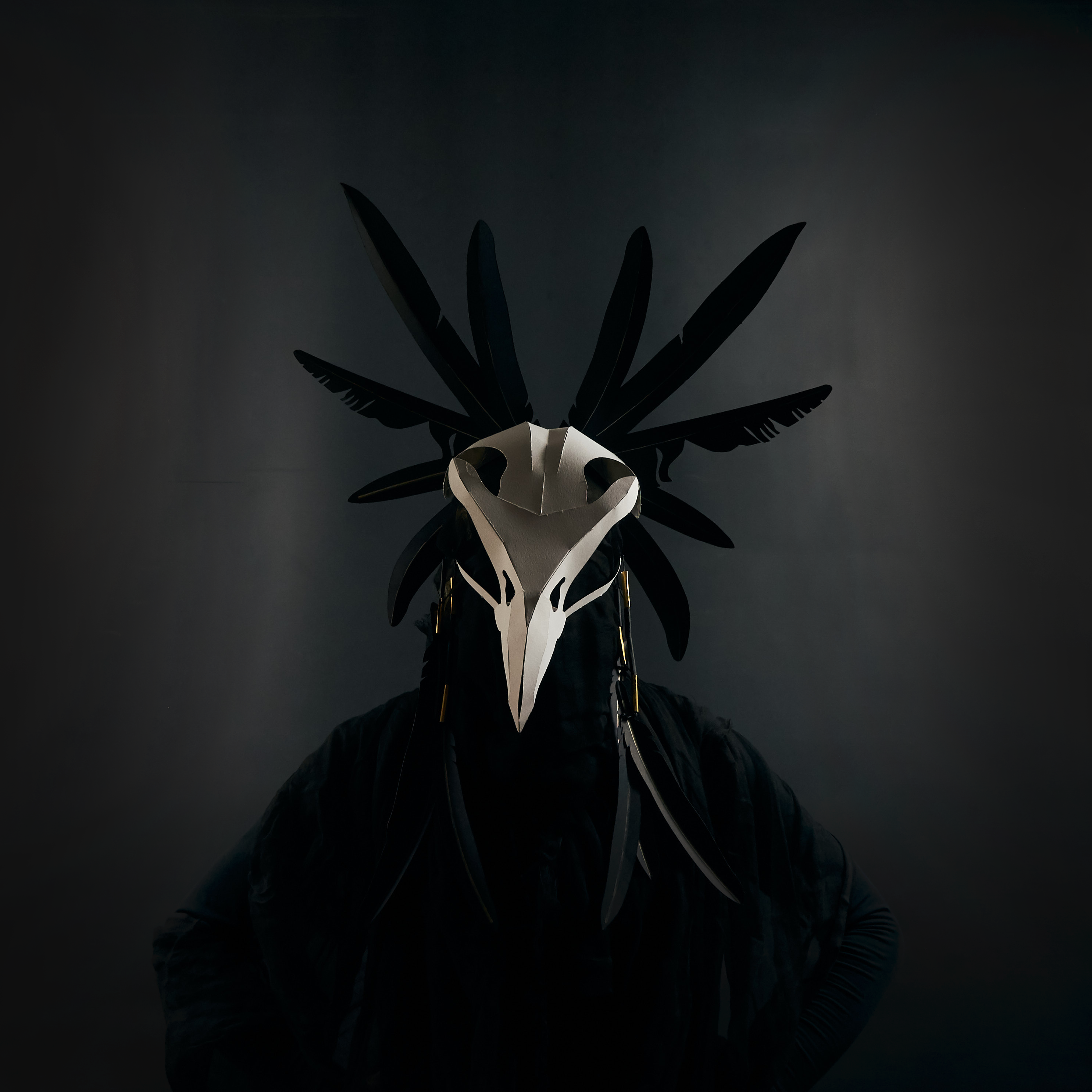 Herakon Eagle Skull | Wearable Papercraft Headdress | PDF