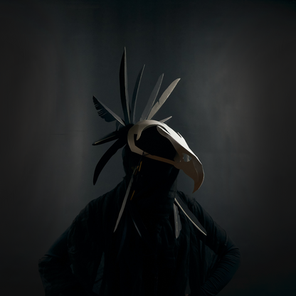 Herakon Eagle Skull | Wearable Papercraft Headdress | PDF