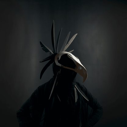 Feathers of Herakon | Eco Papercraft Decoration | PDF - Wintercroft - Mask