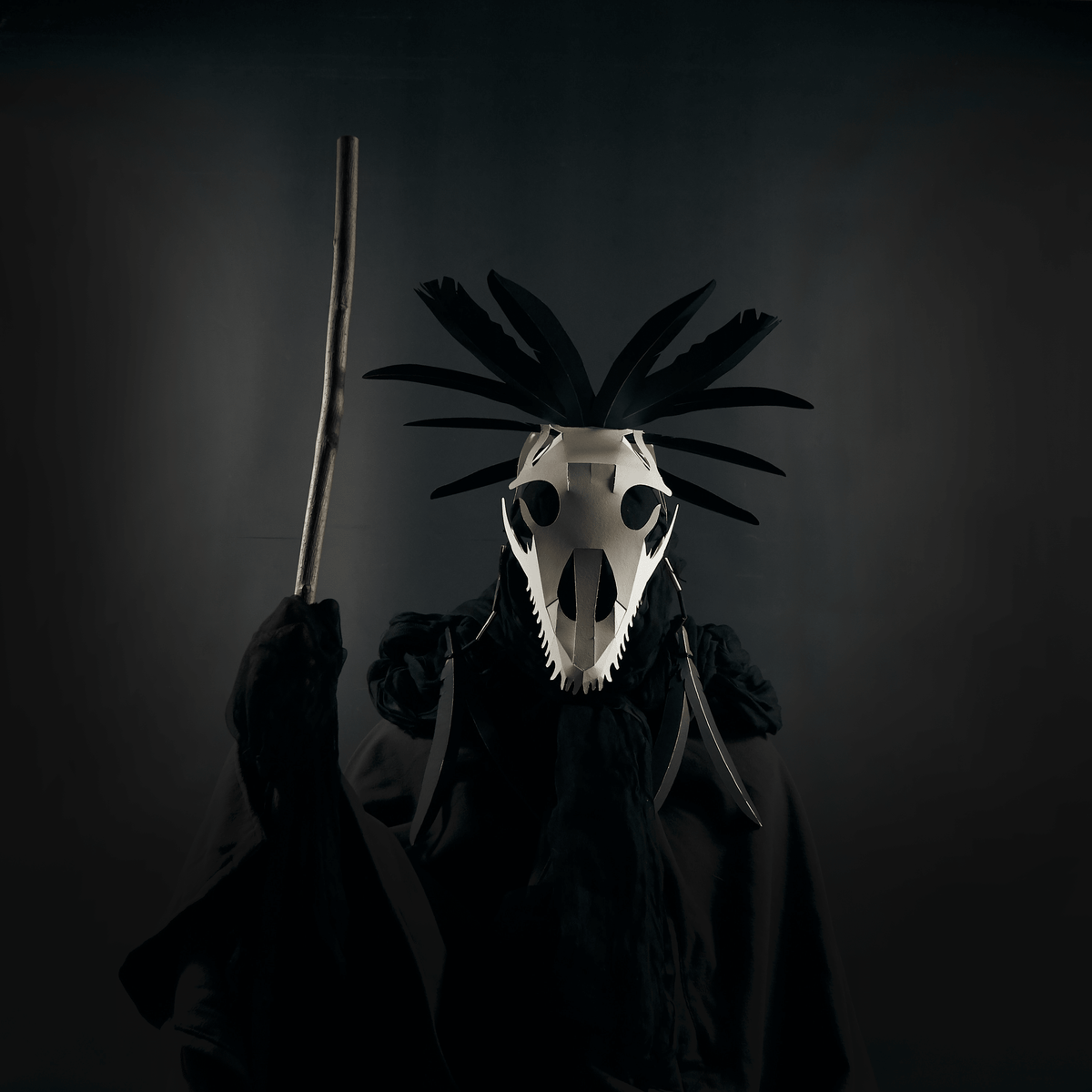Varanus Lizard Skull | Festival Headdress pattern | PDF - Wintercroft - Mask