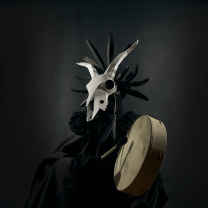 Kapros Goat Skull | Printable DIY Headdress | PDF Download - Wintercroft - Mask