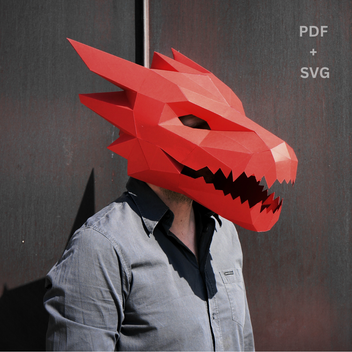 Dragon Head V2 with Optional Claws or SVG Bundles – Wintercroft