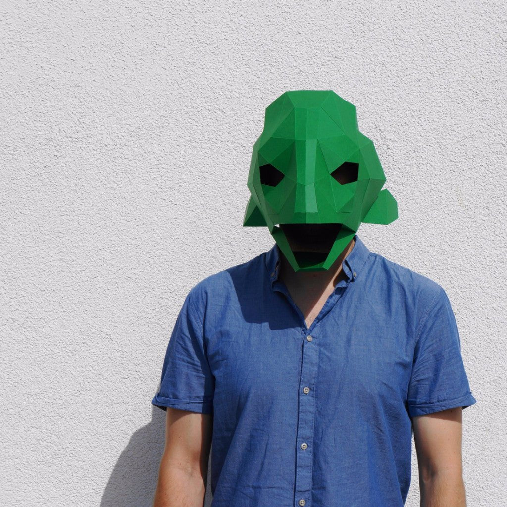 Fish Mask | Low Poly Geometric DIY Mask Template | PDF Download - Wintercroft-Mask
