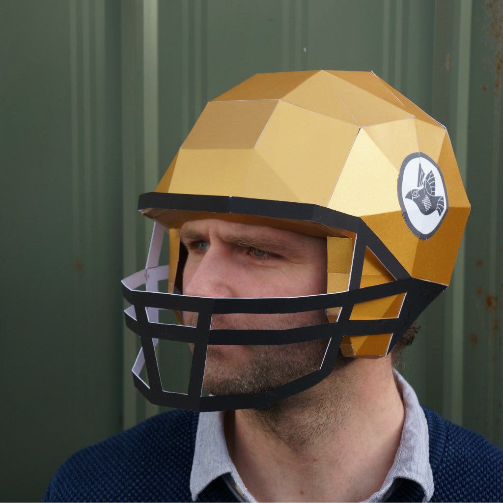 American Football Helmet | DIY Papercraft Template