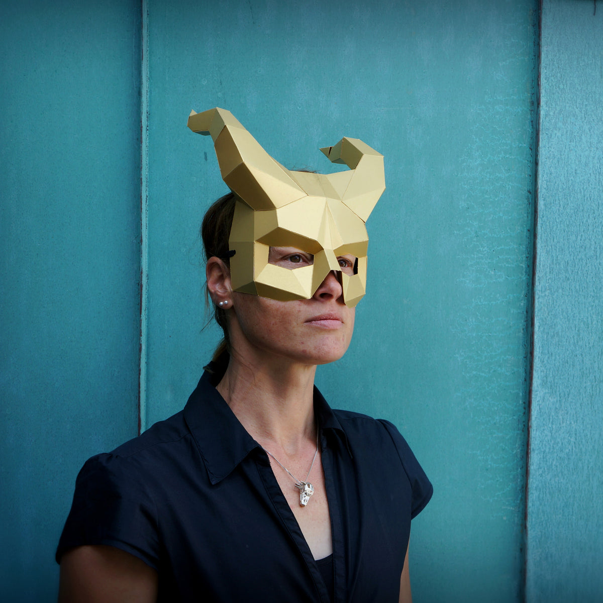 Demon Horns | Low Poly DIY Halloween Mask Template | PDF Download_Wintercroft_4