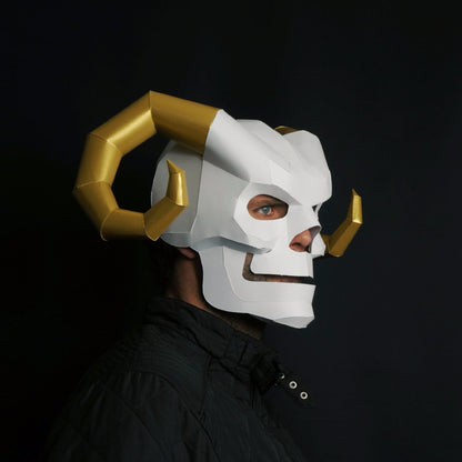 Enchanter Skull | Cardboard Mask Pattern | PDF Download