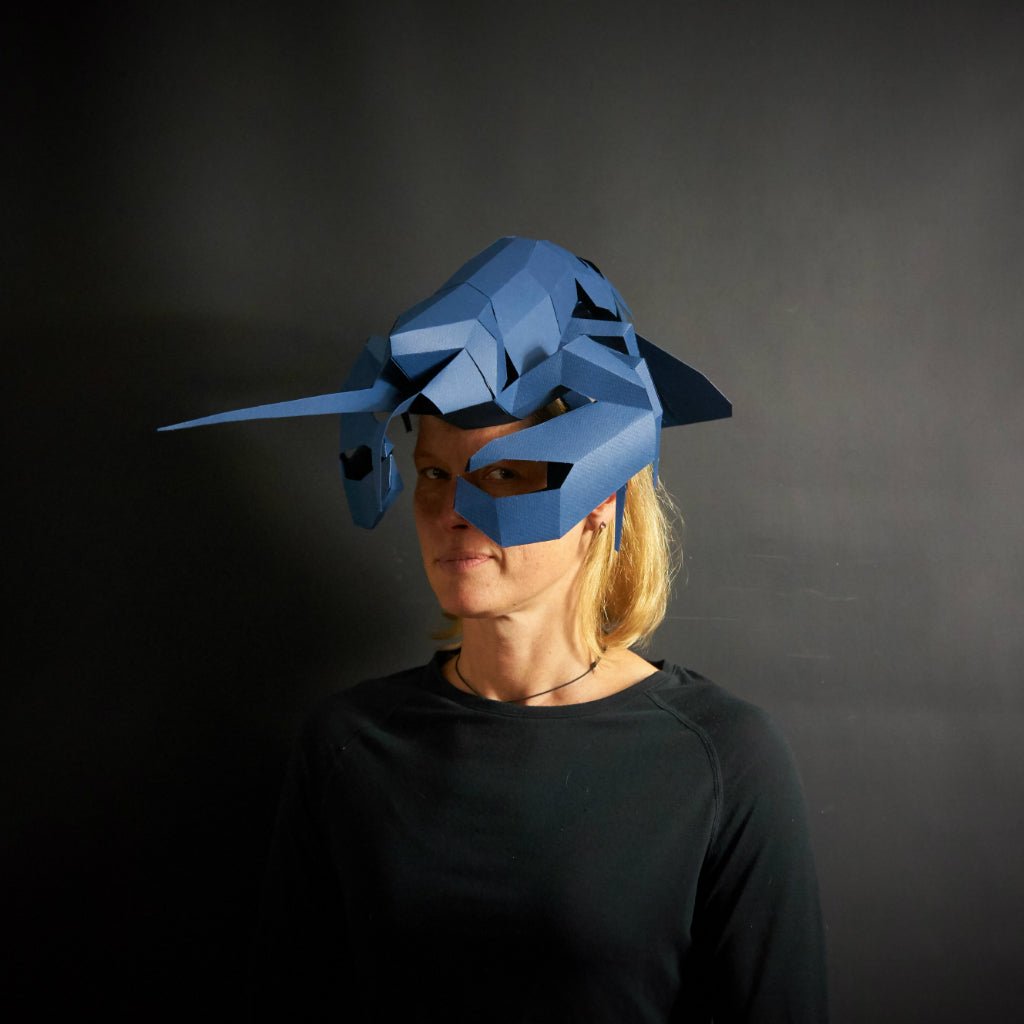 Lobster Hat | Geometric Animal Headdress | PDF Download - Wintercroft-Mask