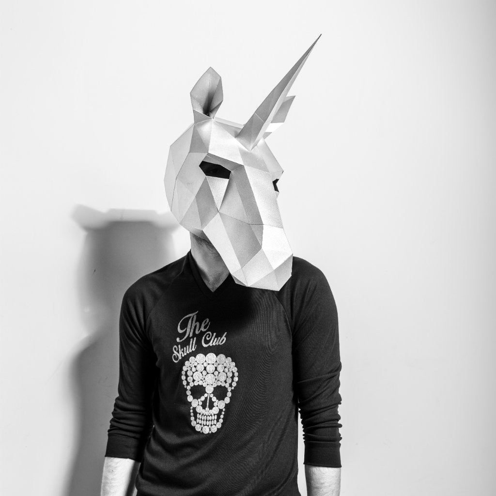 Unicorn Mask | Low Poly Geometric DIY Mask Template | PDF Download - Wintercroft-Mask
