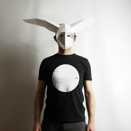 Owl Mask | Abstract Geometric Paper Mask | Instant Download