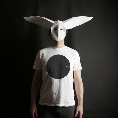 Owl Mask | Abstract Geometric Paper Mask | Instant Download
