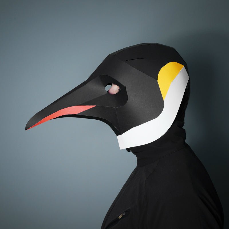 Emperor Penguin | 3D Papercraft Animal Mask | PDF - Wintercroft-Mask