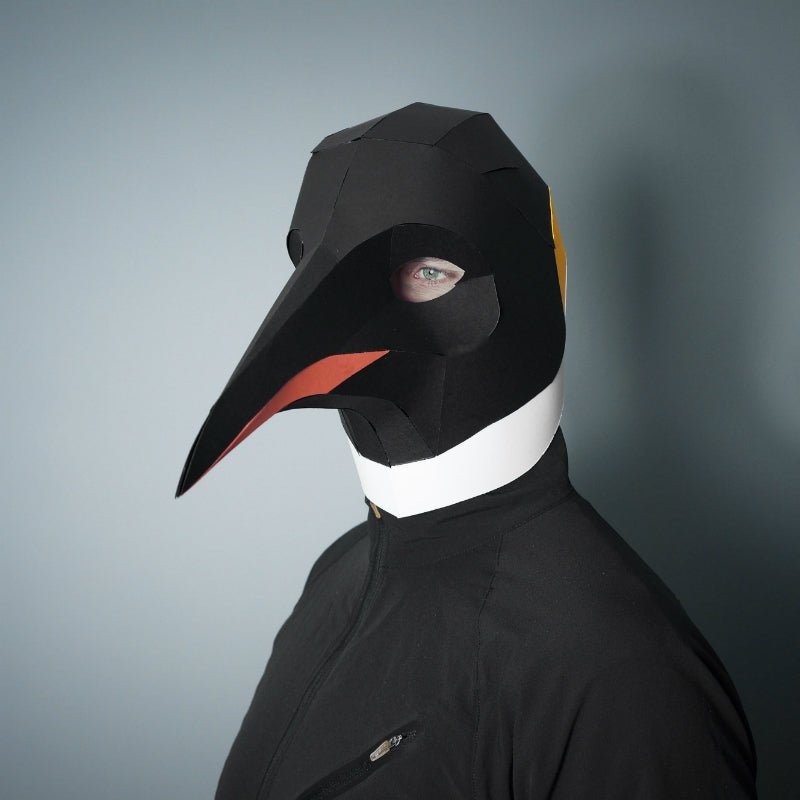 Emperor Penguin | 3D Papercraft Animal Mask | PDF - Wintercroft-Mask