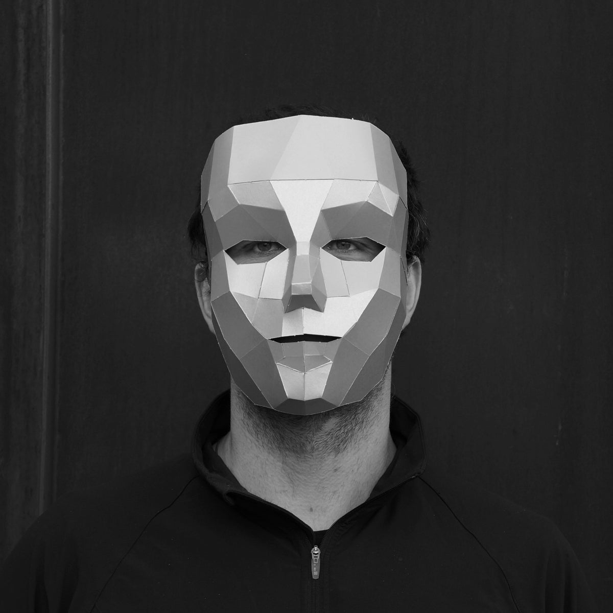 Boy Mask | Low Poly Geometric DIY Half Papercraft Template | PDF - Wintercroft-Mask