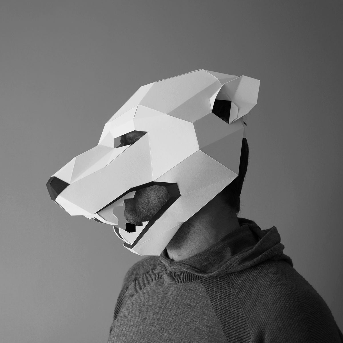 Polar Bear Mask | DIY Printable Template | Instant PDF Download - Wintercroft-Trophy Mask