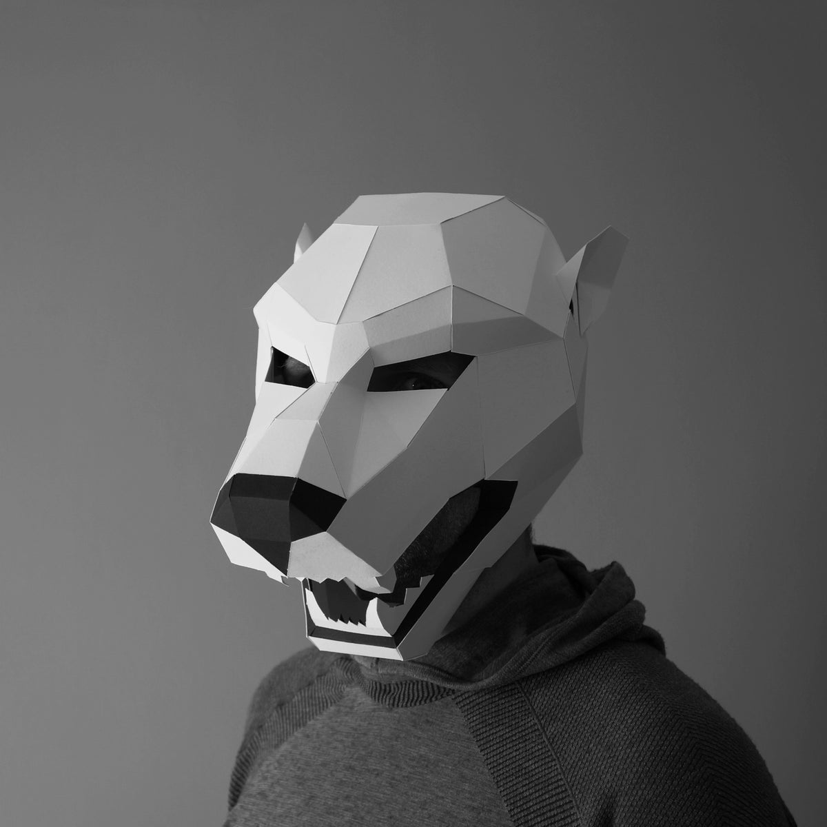 Polar Bear Mask | DIY Printable Template | Instant PDF Download - Wintercroft-Trophy Mask