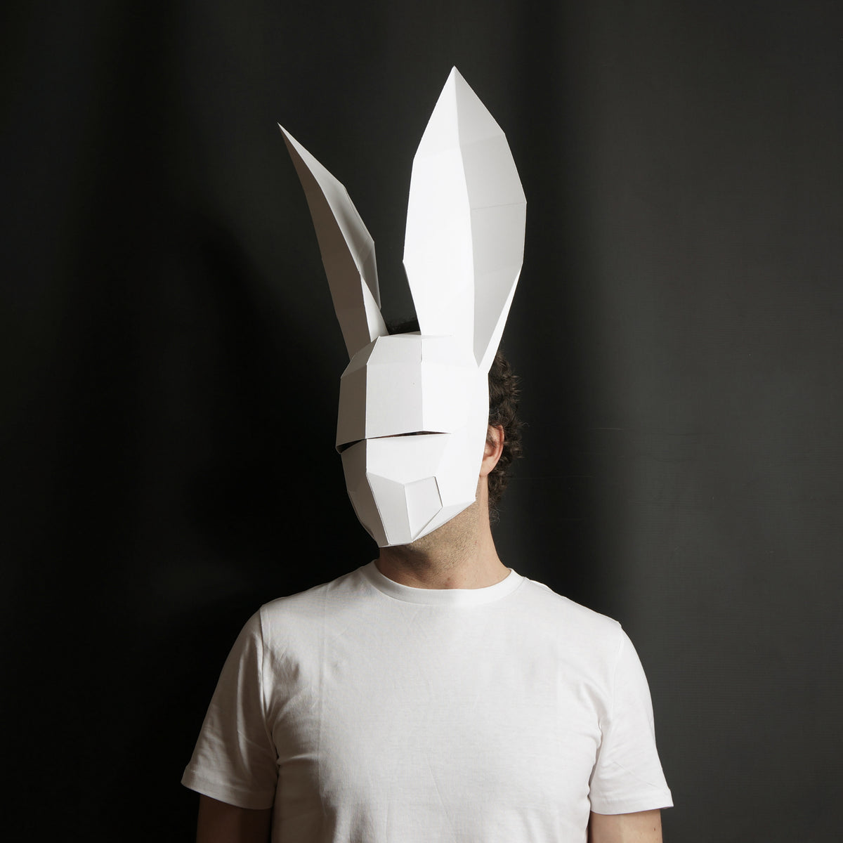 White Rabbit Mask | Low-Poly Cosplay Pattern | PDF Download - Wintercroft-Mask