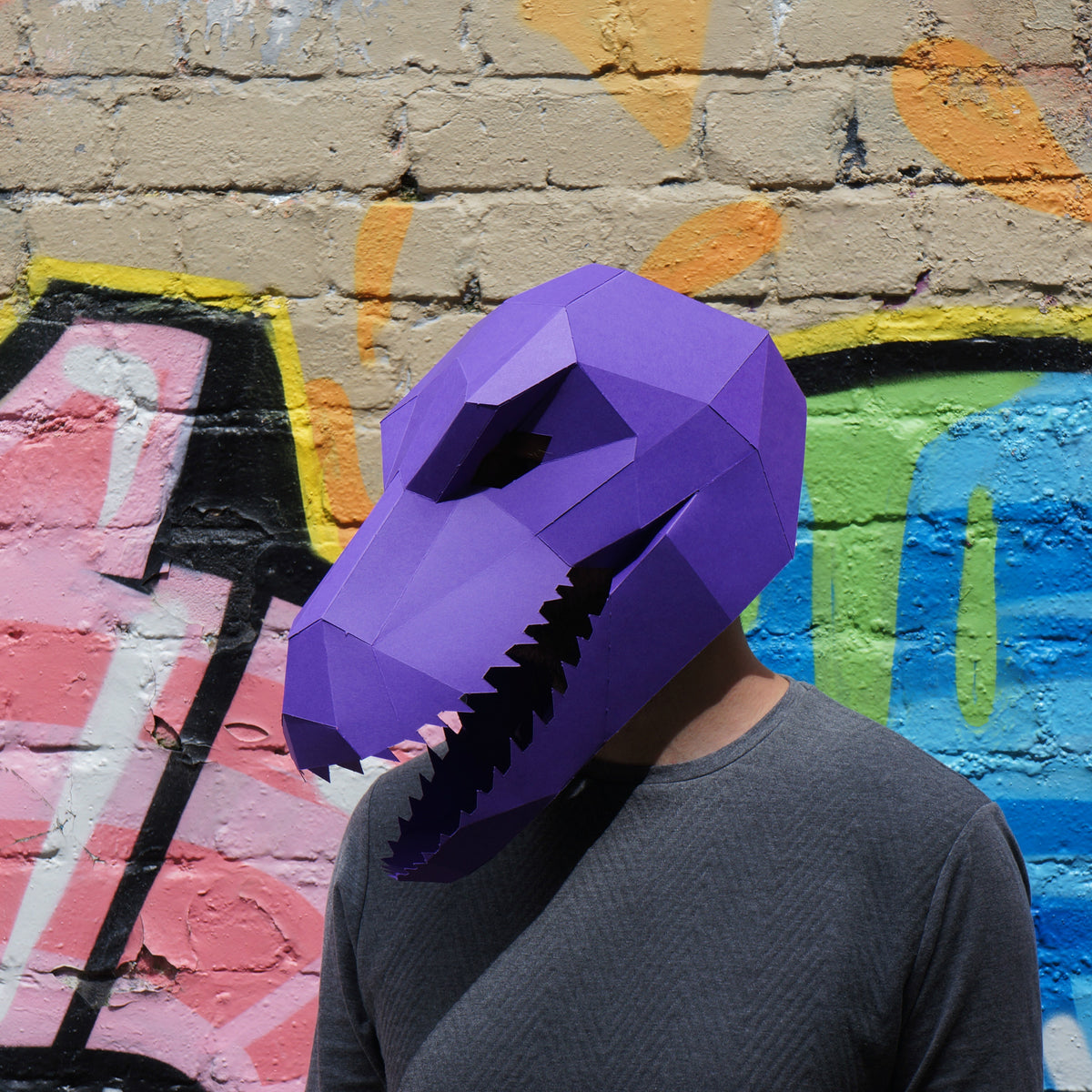Prehistoric Monster Mask Set | Dinosuar DIY Papercraft Templates | PDF Download - Wintercroft-Mask