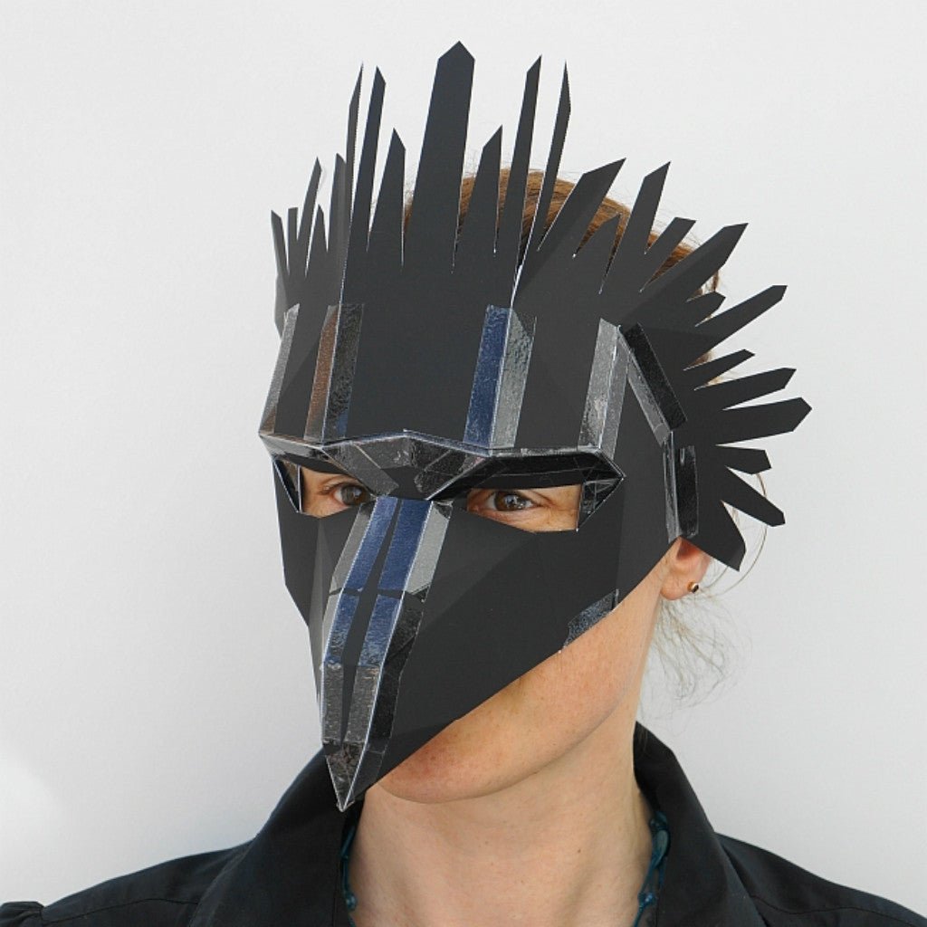 Bird Mask | Easy Low Poly DIY Half Mask Template | PDF Download - Wintercroft-Mask