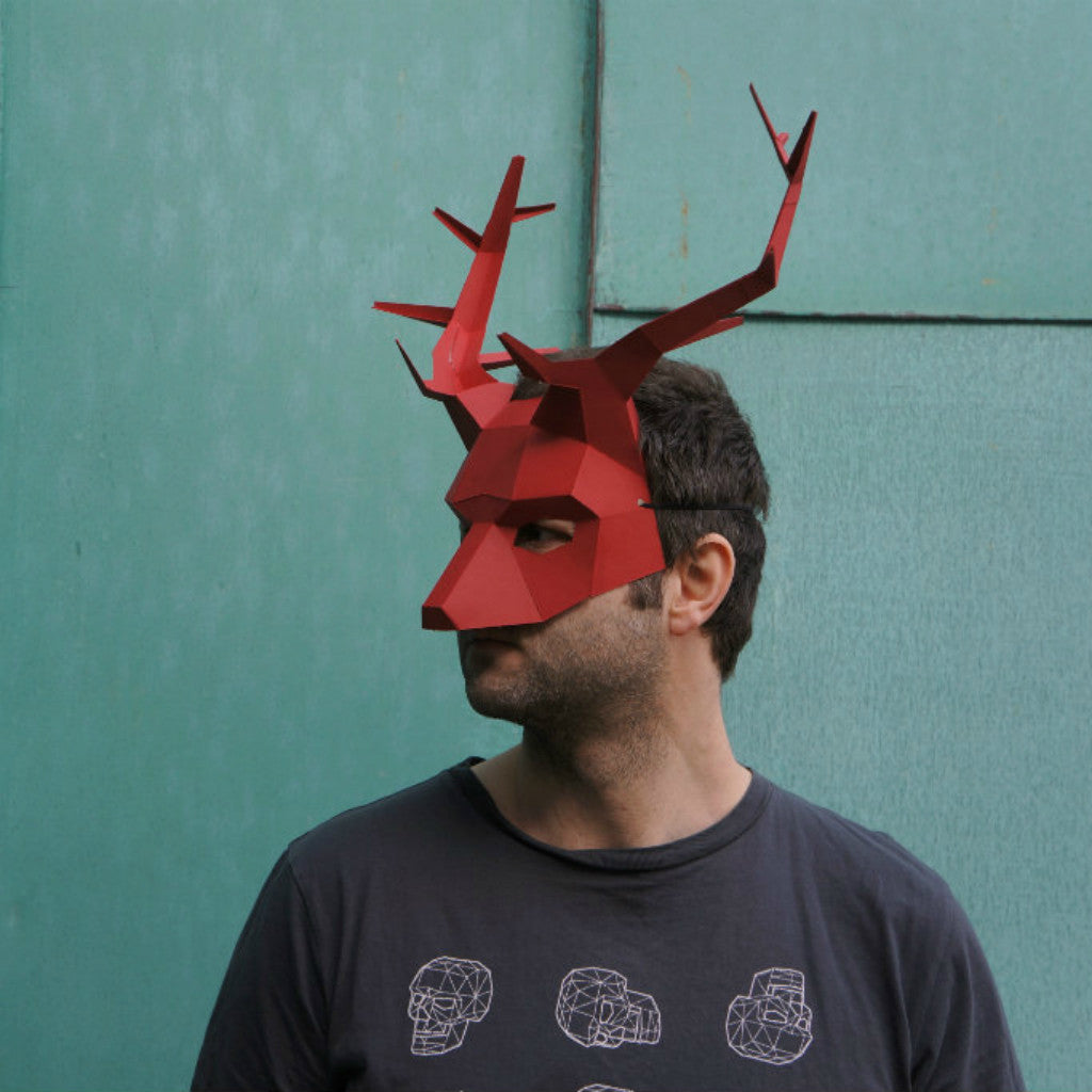 Stag or Reindeer Half Mask