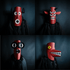 Long Face Festival Mask Set | DIY Printable Paper Mask Templates for Halloween & Costumes - Wintercroft - Mask