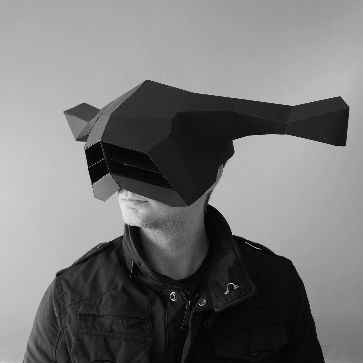 Victor - The Hammer | Sci-Fi Papercraft Headdress | PDF - Wintercroft-Mask